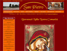 Tablet Screenshot of parrocchiasanpietrorho.com